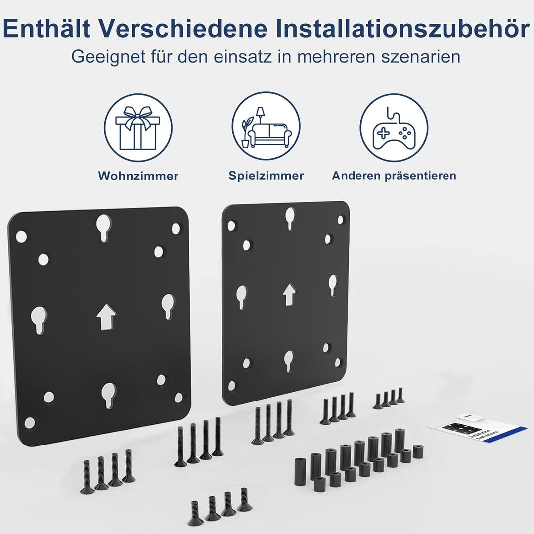 2-Packungen Adapterplatte Kompatibel mit Intel NUC Gen 13 12 11 10 8 7 6 5 Wand Schreibtisch und Mon
