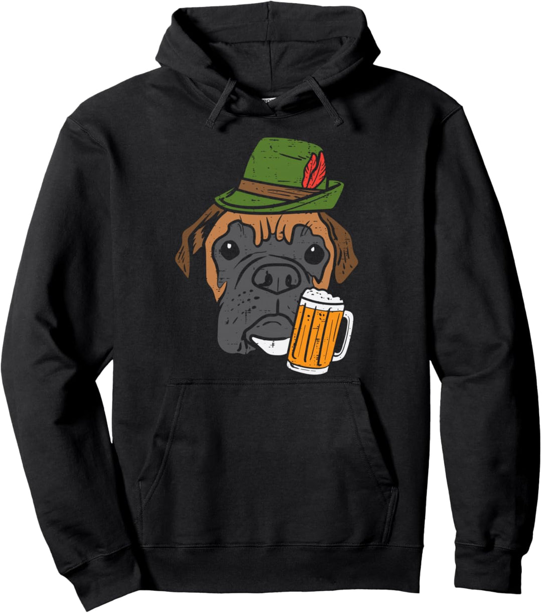 Deutsch Boxer Oktoberfest Bayerischer Hundebesitzer Herren Damen Pullover Hoodie