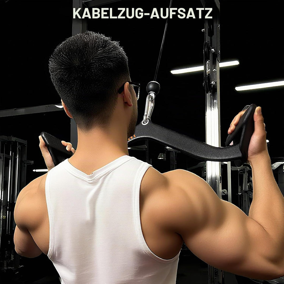 Ergonomic Design Lat Pull down Bar Grip Handle, Lat Pulldown Attachments, Strength Trainer for Athle