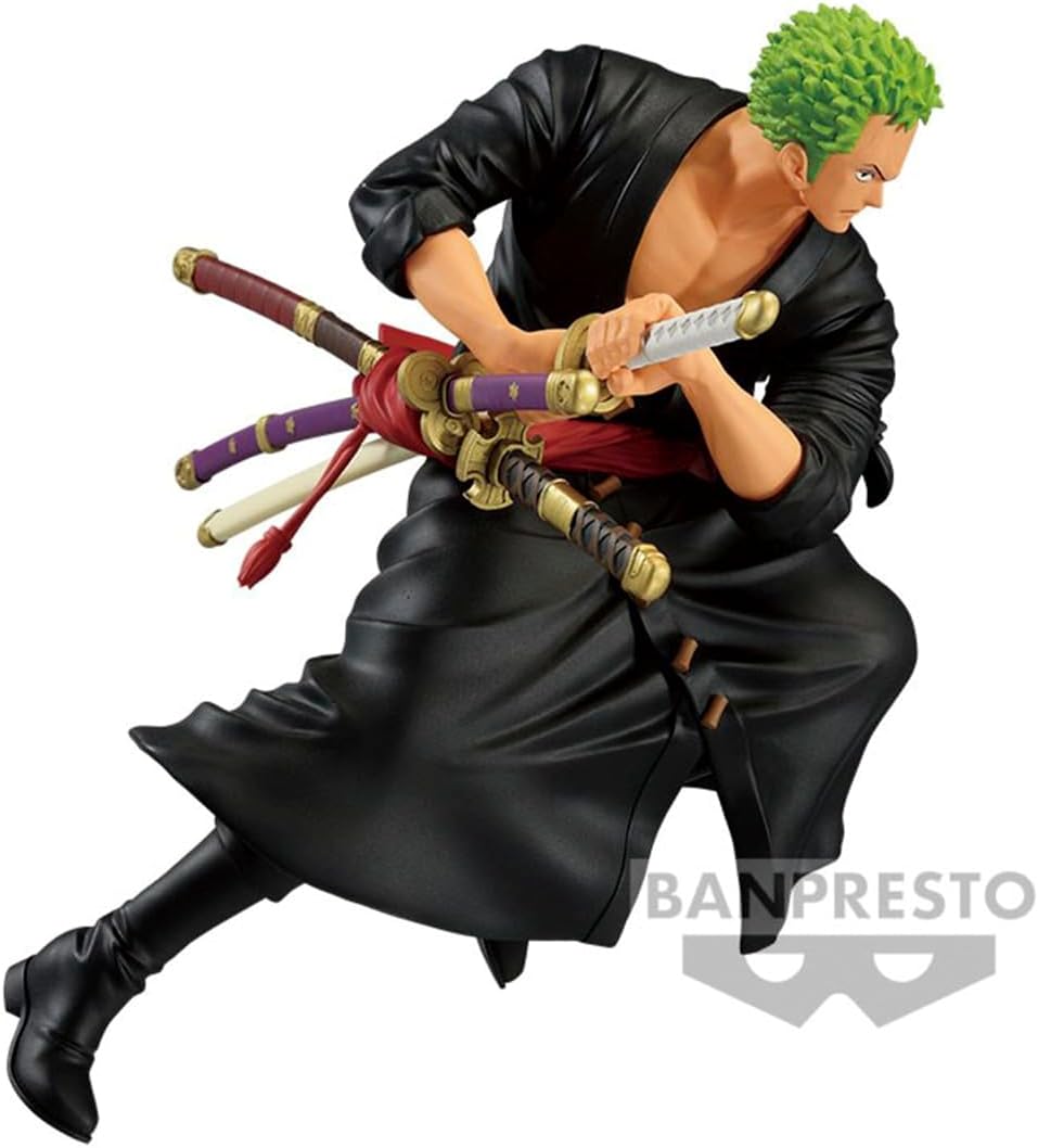 Banpresto Figur Statue One Piece Roronoa Zoro - Battle Record Collection - Höhe 17cm - Mehrfarbig