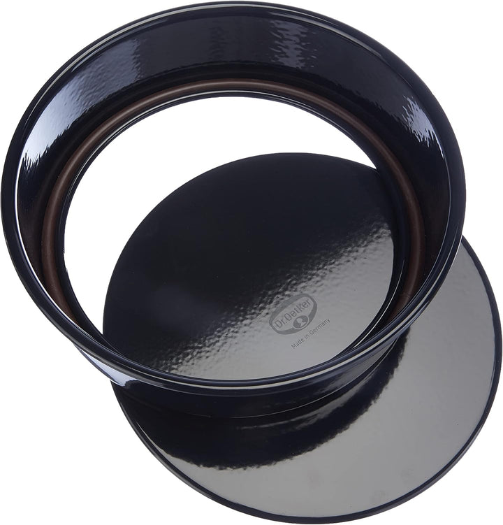 Dr. Oetker 2362 mit Hebeboden Ø 26 cm BACK-LIEBE EMAILLE & Kuchenlöser, einfaches und schnelles Löse