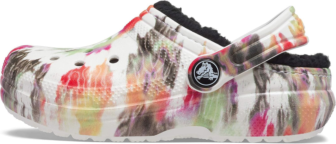Crocs Unisex Kinder Classic Lined Clog K 22/23 EU Black Multi, 22/23 EU Black Multi