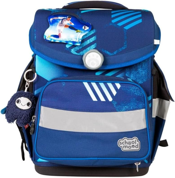 SCHOOL-MOOD Timeless Pro Schulranzenset 7-teilig 23,5L Stauraum, ergonomisches Easy Fit System für 1
