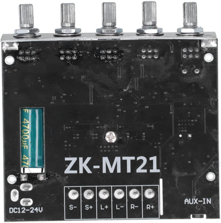 ZK-MT21 Bluetooth-Leistungsverstärkerplatine 2.1-Kanal-Verstärkermodul Audio-Leistungsverstärkerplat