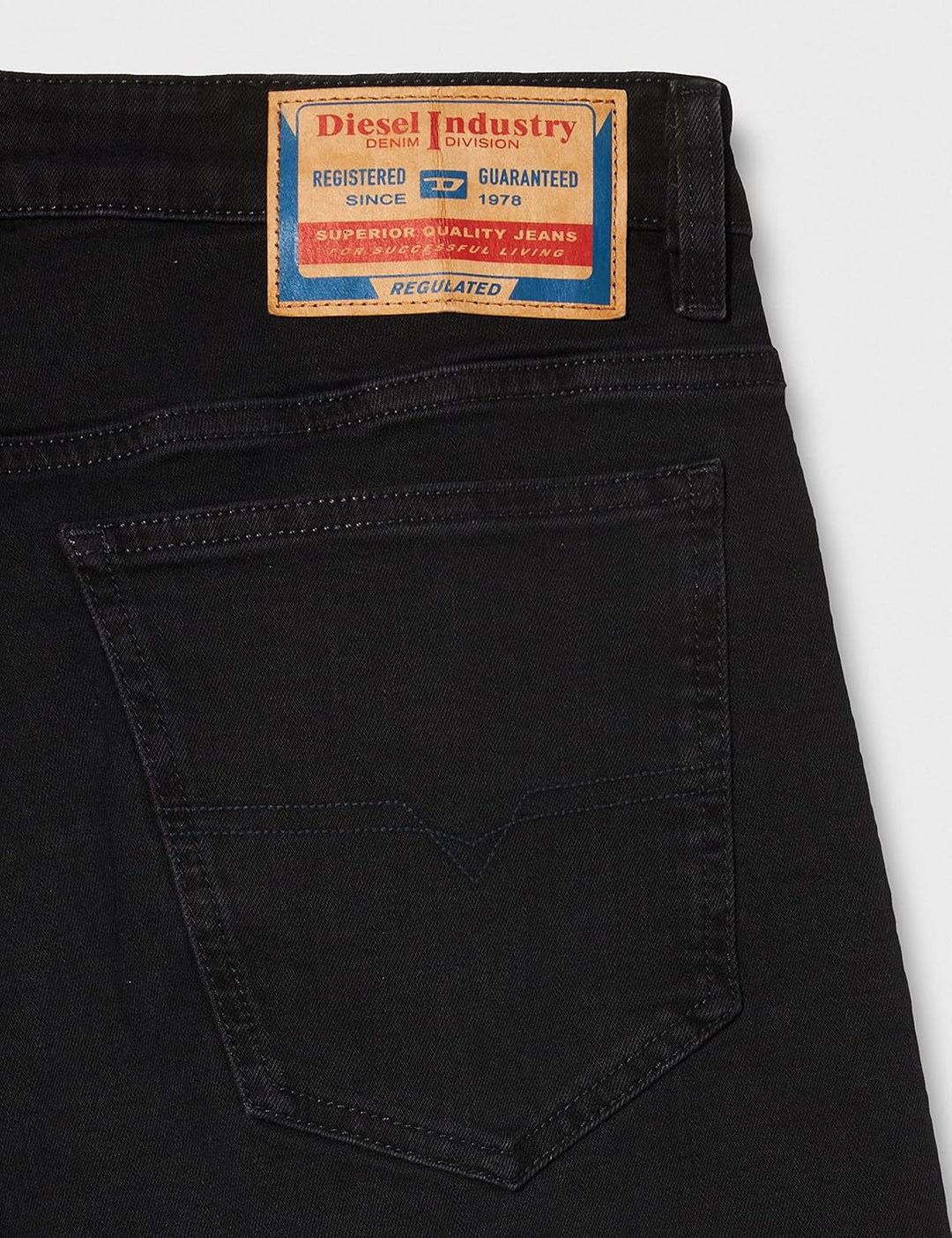 Diesel Herren Slim Jeans-Shorts 28 Schwarz (Schwarz), 28 Schwarz (Schwarz)