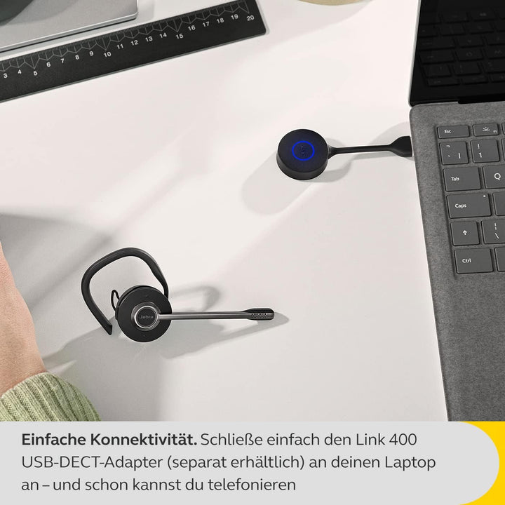 Jabra Engage 55 schnurloses Convertible-Ersatz-Headset – Mikrofon mit Geräuschunterdrückung, Gehörsc