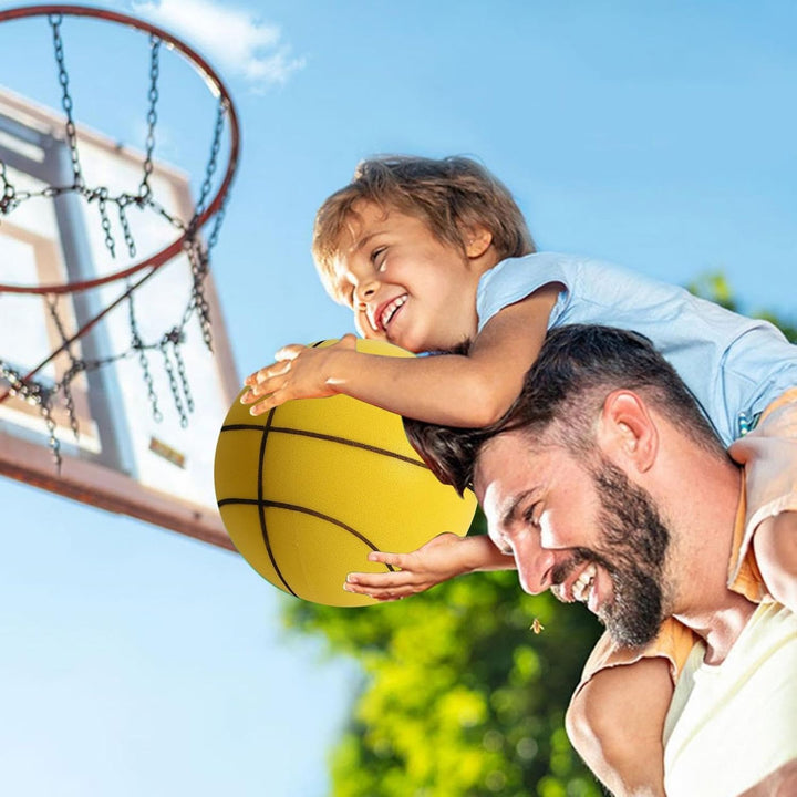 Generisch Leiser Basketball, leiser Indoor-Basketball, leiser Basketball-Dribbling im Innenbereich,