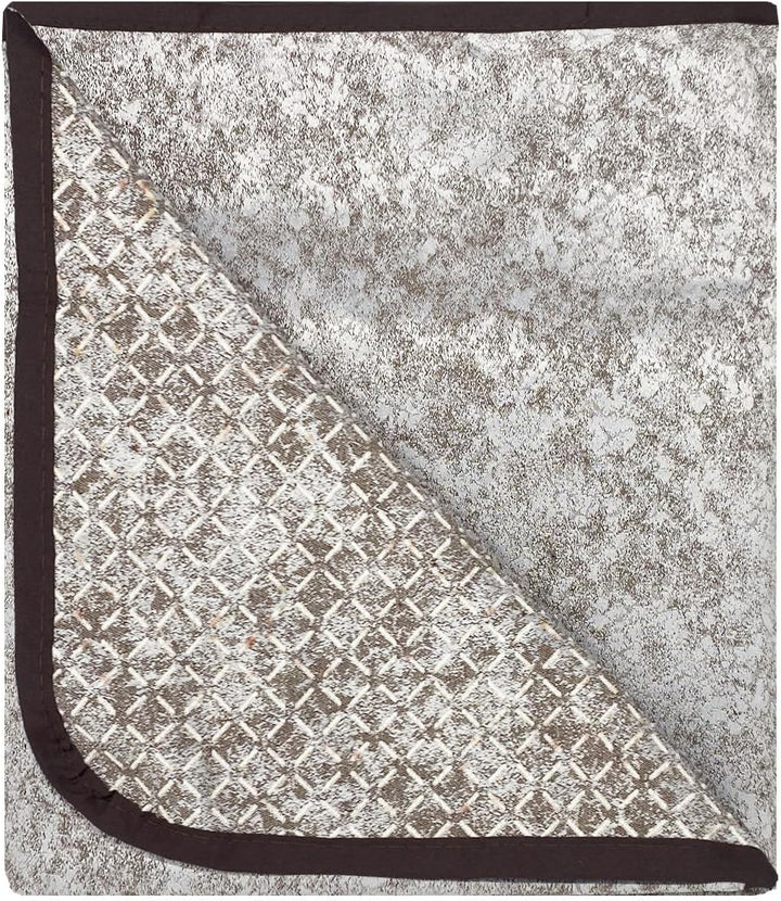 Italian Bed Linen “ Glamour” rutschfest Sofa Abdeckung mit Chaise-Longue Rechts, Braun, 240cm 240cm