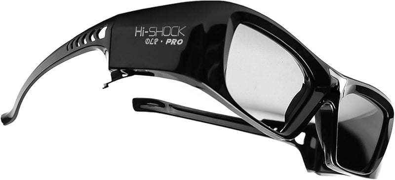 Hi-Shock DLP Pro 7G Black Diamond | DLP Link 3D Brille kompatibel für DLP 3D Beamer von Acer, BenQ,