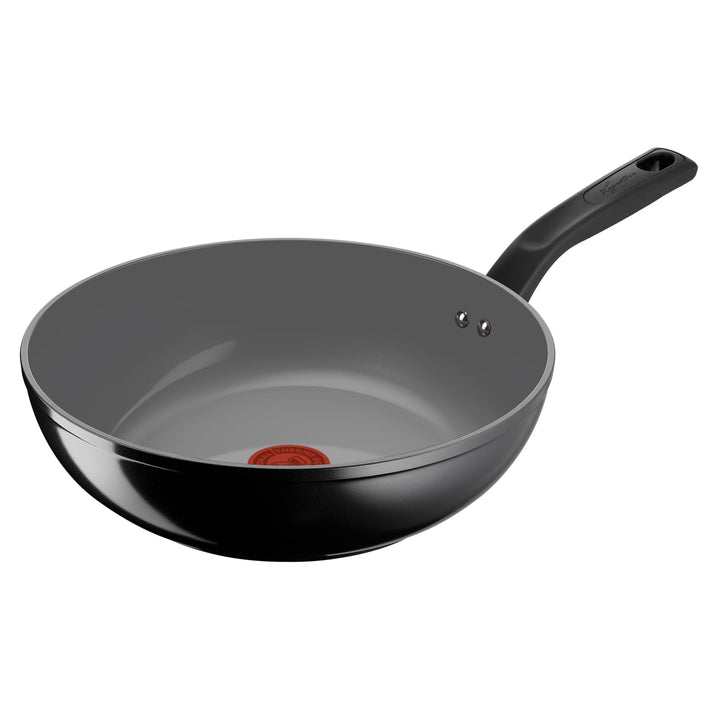 Lagostina Wok Tropfen, 28 cm, Antihaft-Keramikbeschichtung, optimale Gleitfähigkeit, einfache Reinig