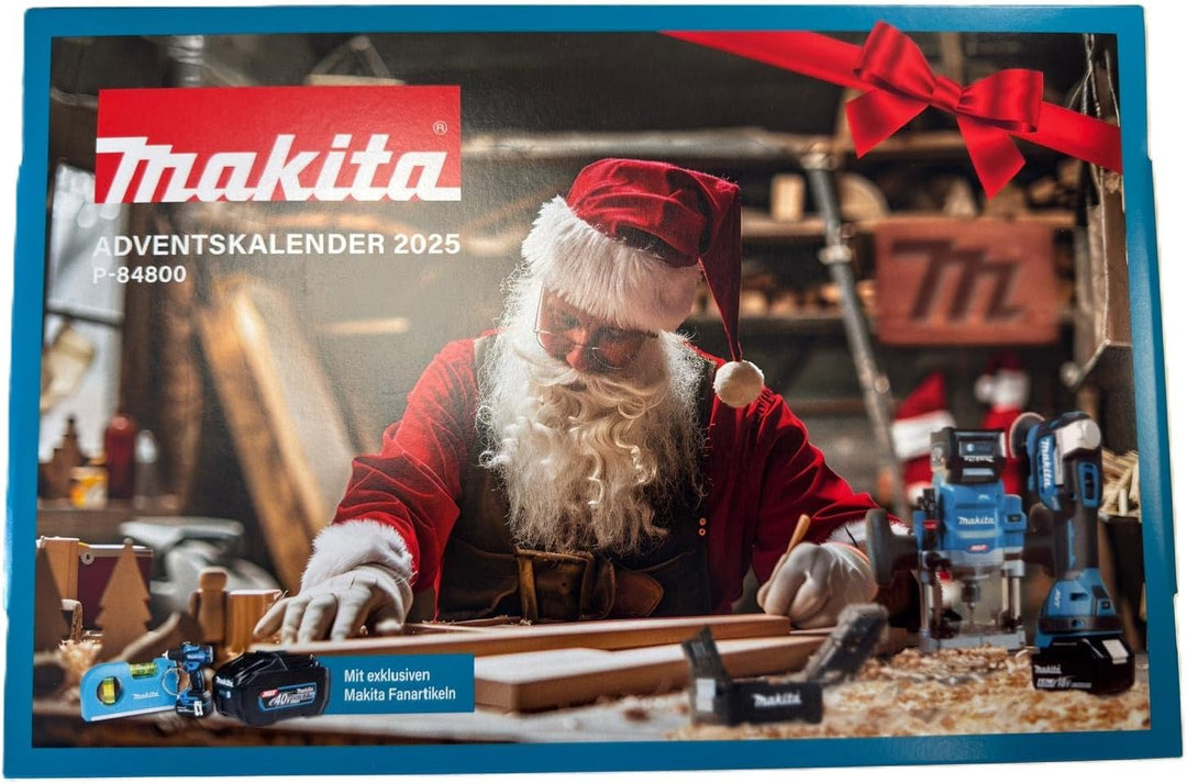 Makita Adventskalender 2025 Gefüllt mit 78-tlg. Satz hochwertigem Markenwerkzeug