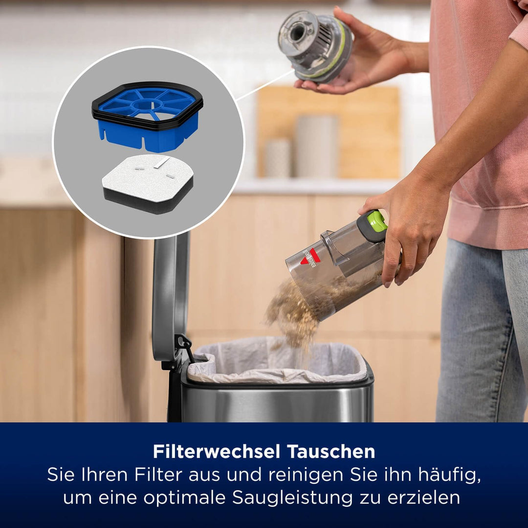 BISSELL Zubehör-Kit Für SpinWave + Vac | Waschbare und Wiederverwendbare Mopps Mit Filter | Enthält