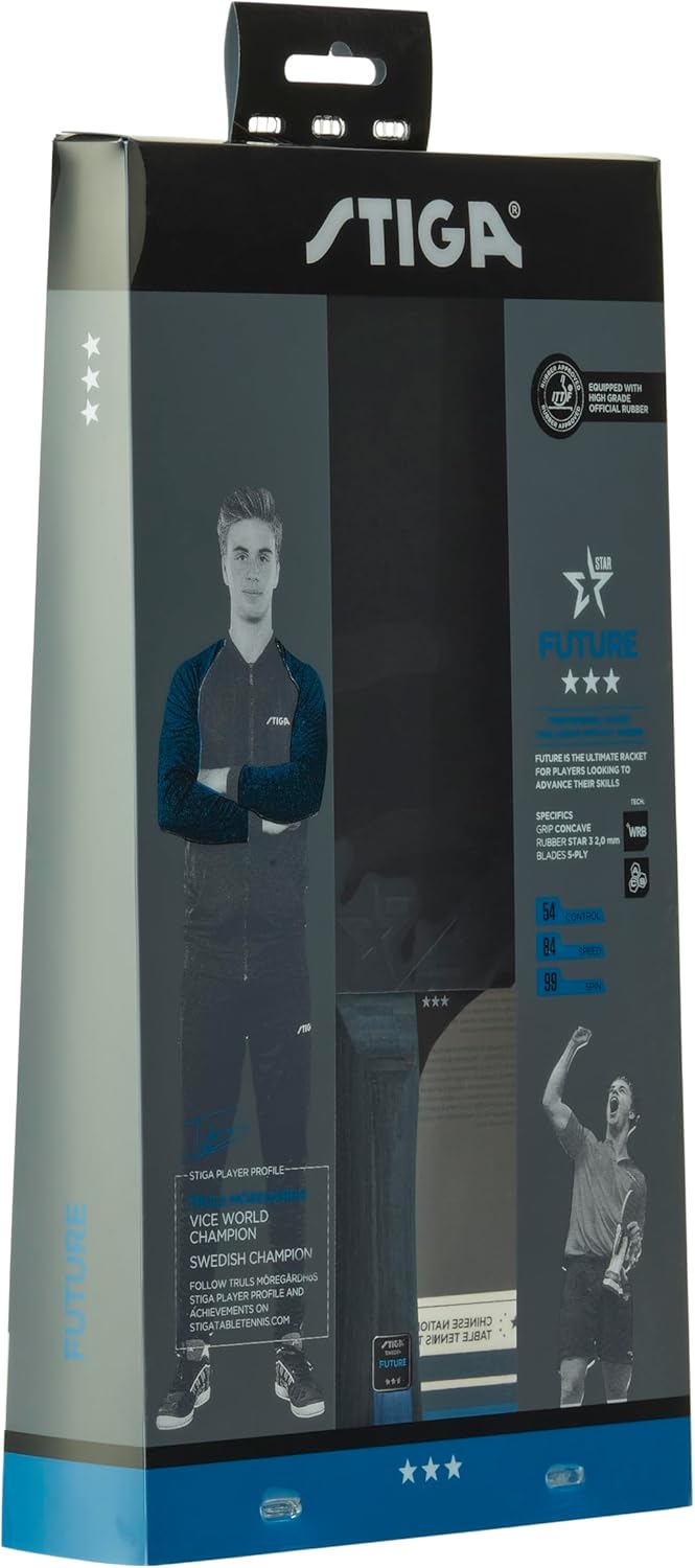 STIGA Future 3-Star Tischtennisschläger rot/schwarz Einzelbett, Einzelbett