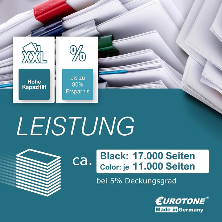 Eurotone XXL kompatibler Toner 4X kompatibel für HP Color LaserJet CP4520 CP4525 ersetzt CE260X-63A