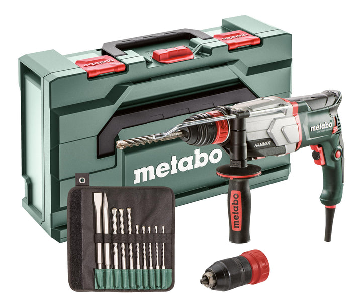 Metabo Multihammer UHE 2660-2 Quick Set – 600697510 – Multihammer zum Hammerbohren, Bohren in zwei G