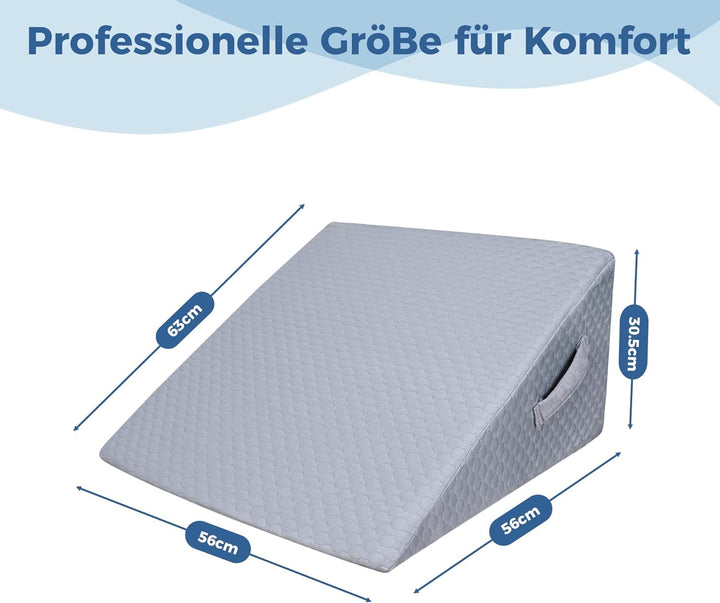 INFANZIA Vielseitig Keilkissen für Bett und Sofa-Hochdichteschaum Lesekissen-Ergonomischer Bettkeil