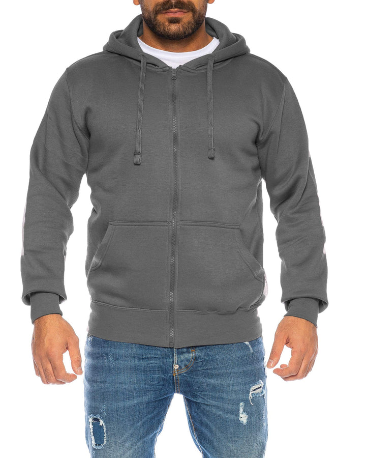 Raff & Taff Herren Zipper Hoodies Kapuzenjacke Sweatjacke Übergangsjacke Jacke Basic Schlicht bis 10