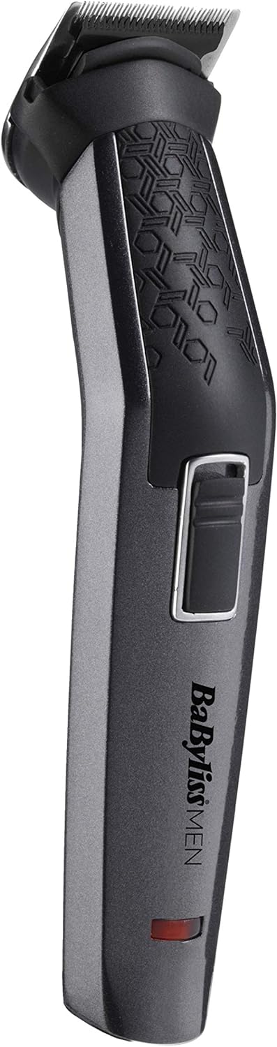 BaByliss Men 11-in-1 Pflege-Set für Gesicht und Körper, Carbon, Titan, mit Nasentrimmer und Folienra