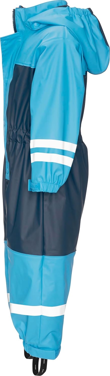 Playshoes Unisex Kinder Regen-Anzug mit Fleece-Futter Warmer Wasserdichter Matschanzug Regenbekleidu