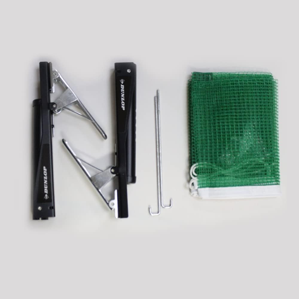 Dunlop Sports Unisex-Adult Tour Table Tennis Net Set, Green/Black, Einheitsgrösse EU