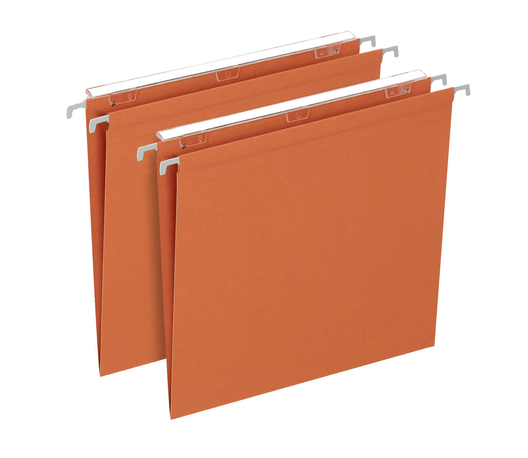 Elba - 400126765 Hängemappen für Schublade, Achsabstand 33, Boden V, Aussenformat 31,5 x 24, Orange,