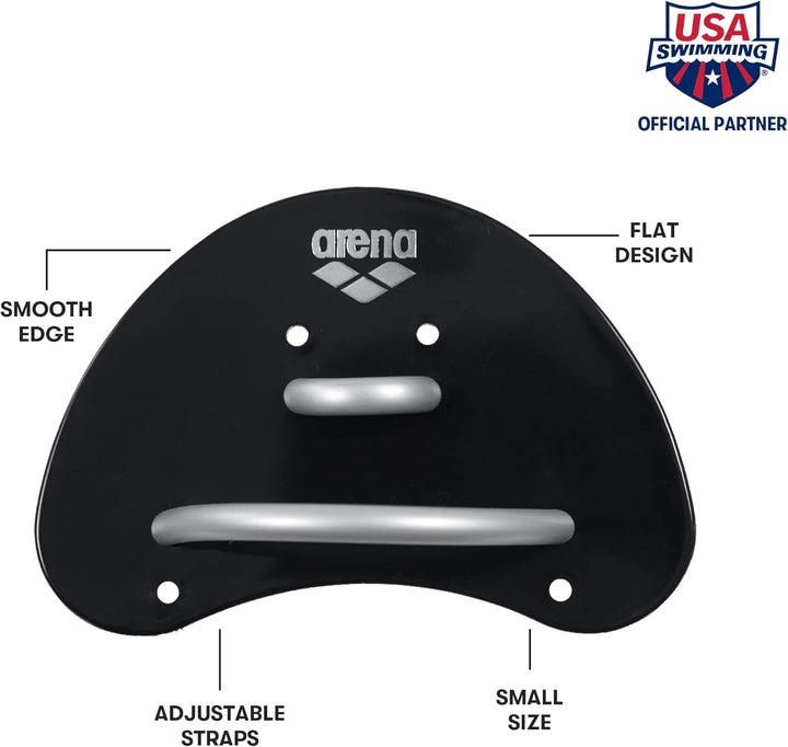 ARENA Unisex-Adult Swim Snorkel III Schnorchel, Schwarz, Einheitsgrösse & Unisex Elite Finger Paddel