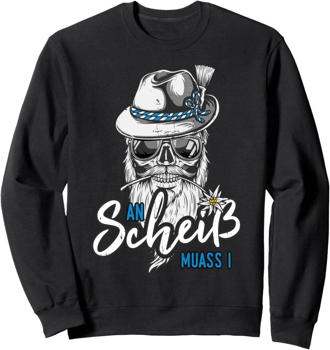 An Scheiss muass i Trachtenshirt Herren Grantler Sweatshirt