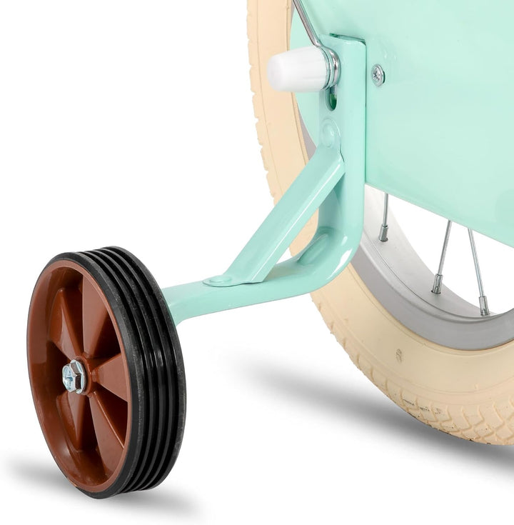 STITCH MANCHI 12/14/16/18 Zoll Kinderfahrrad mit Korb & Stabilisatoren für 2-9 Jahre alte Mädchen &