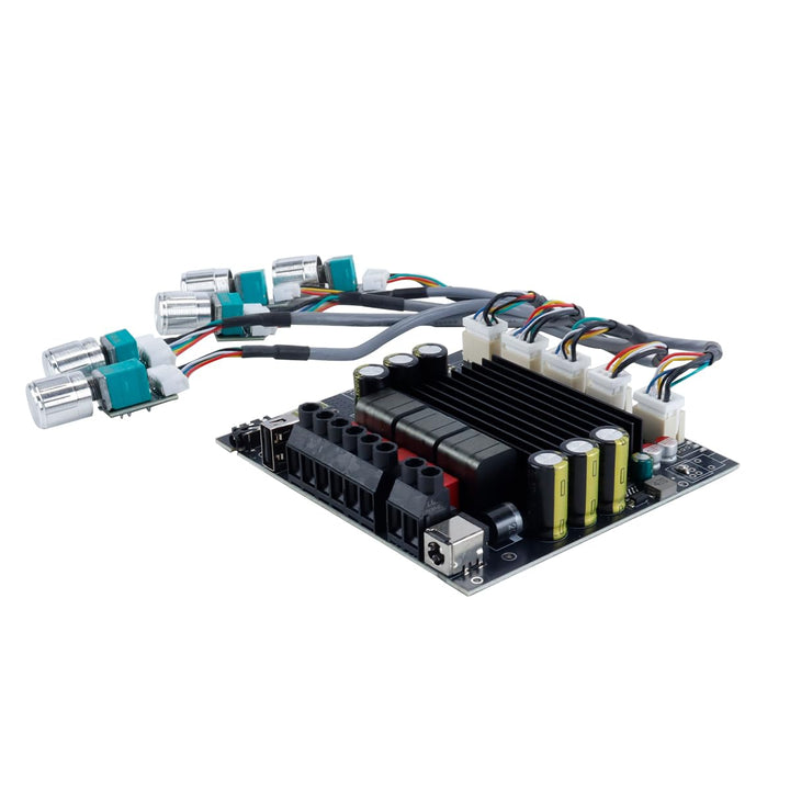 Kanal-Audio-Leistungsverstärkerplatine mit TPA3221-Chip, Bluetooth 5.2, AUX-USB-Eingänge, 111 x 100