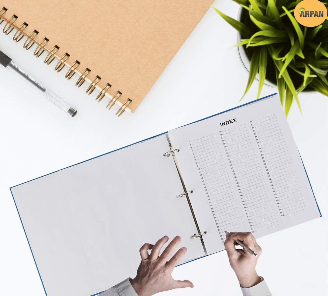 Arpan Ringbuch-Fotoalbum für 500 Fotos à 10 x 15 cm, Blau Einzelbett, Einzelbett