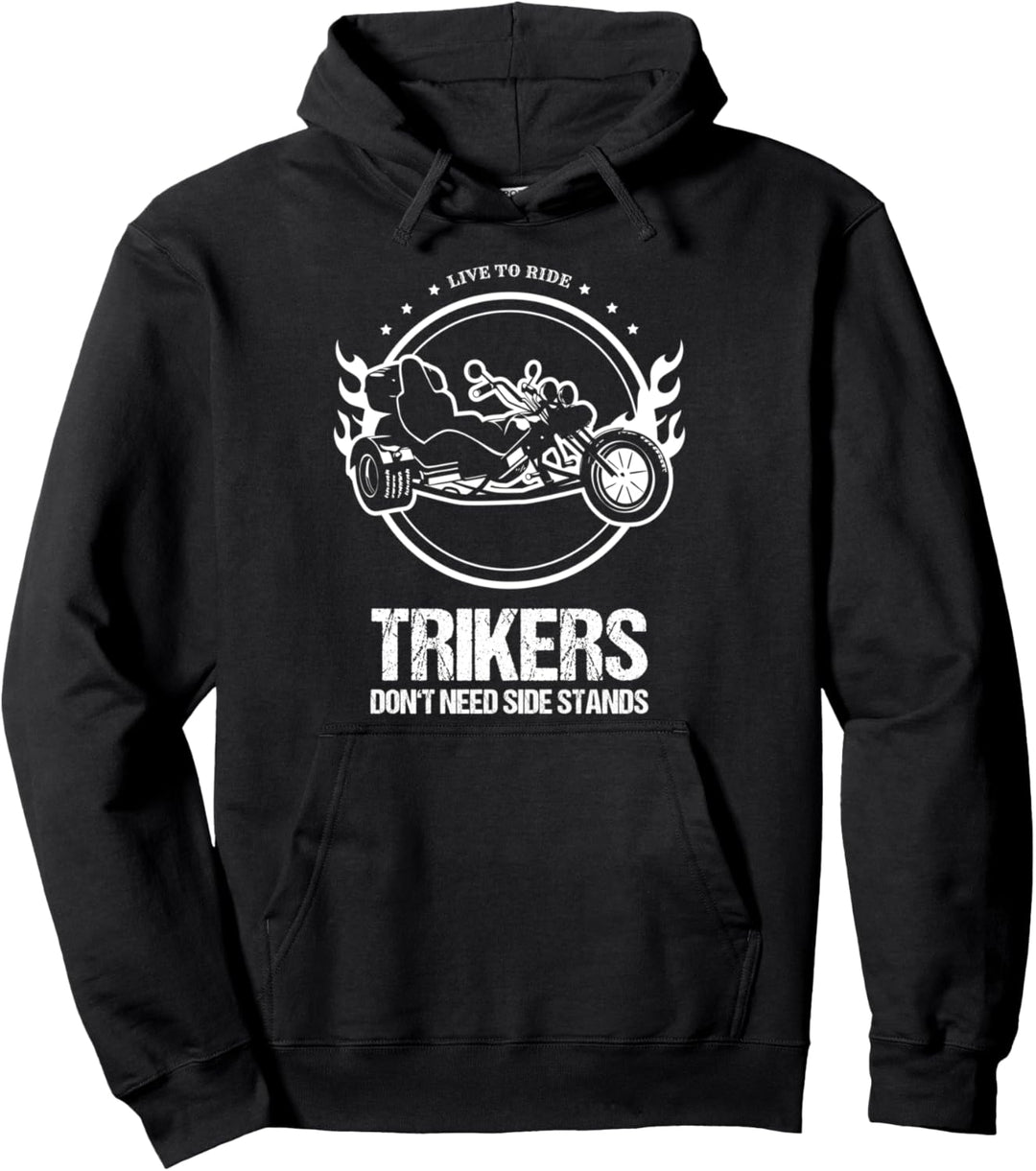 Cooles Trike Fahrer Geschenk Motortrike Live to Ride Triker Pullover Hoodie