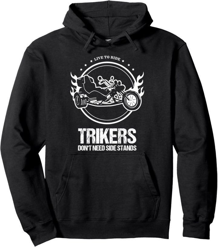 Cooles Trike Fahrer Geschenk Motortrike Live to Ride Triker Pullover Hoodie