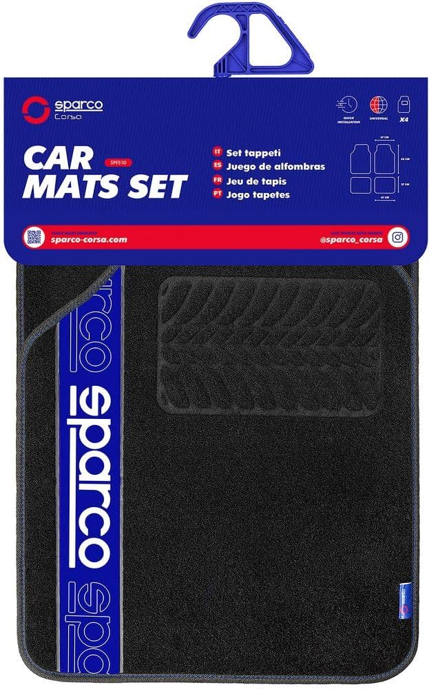 Sparco F510 Schwarz/Blauer Teppich Teppich TEPPICH F510 BLAU, TEPPICH F510 BLAU
