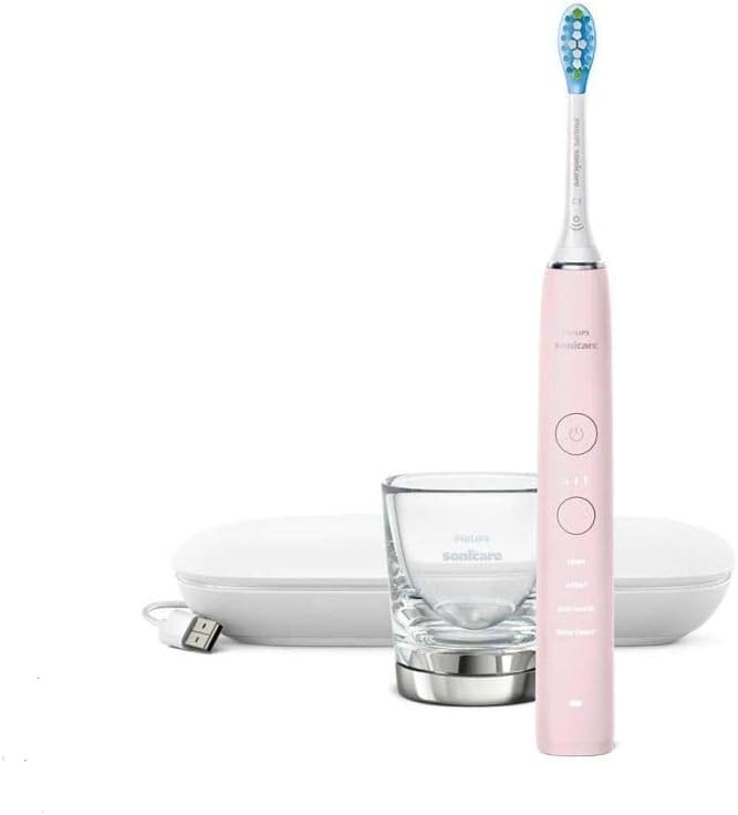 Philips Sonicare Diamond Clean 9000 Elektrische Zahnbürste Pink HX9911 Weiss,rosa 1 stück (1er Pack)