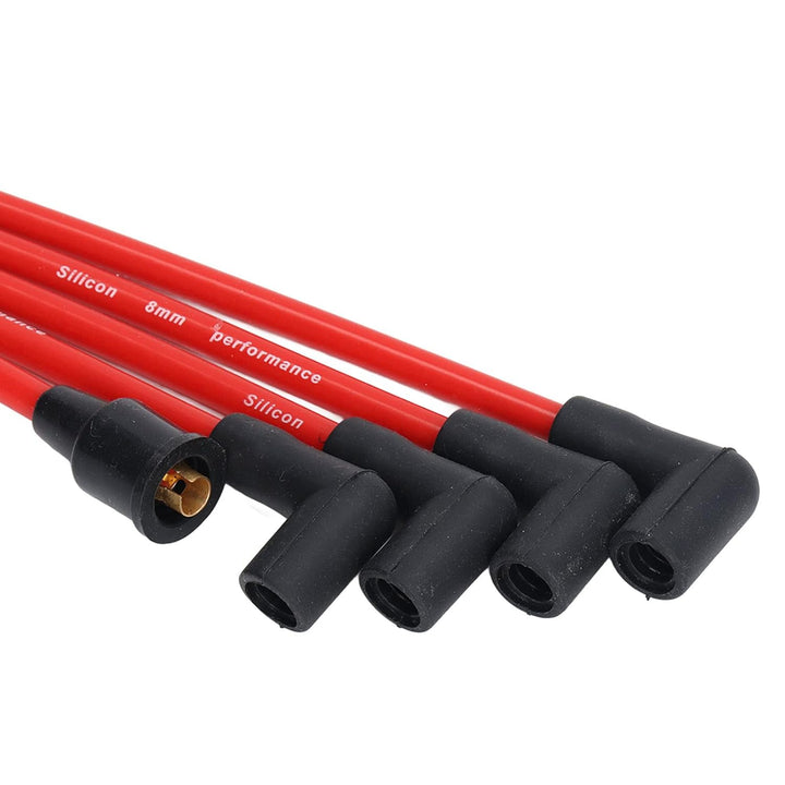 Zündkerzen-Zündkabelsatz für MGB 1800cc-Modelle, 5 Stück, 8 Mm, Rotes Silikon, HT-Zündkabel, Zündker