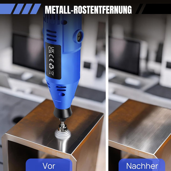 252 teilig Dremel Schleifer Schleifgerät Schleifmaschine 135W 230V Dremel 10000-32000 RPM 6 Geschwin