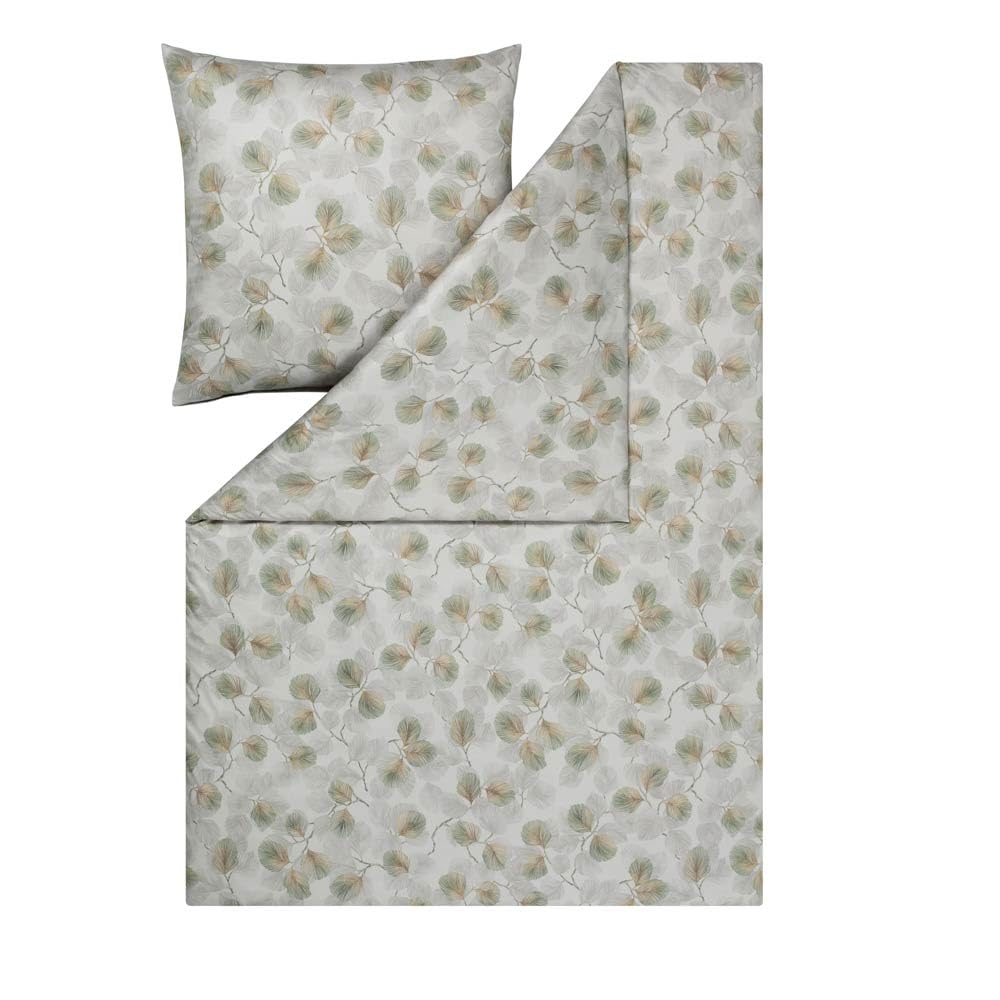 ESTELLA Mako Interlock Jersey Bettwäsche Rebecca Khaki 1 Bettbezug 155 x 220 cm + 1 Kissenbezug 80 x