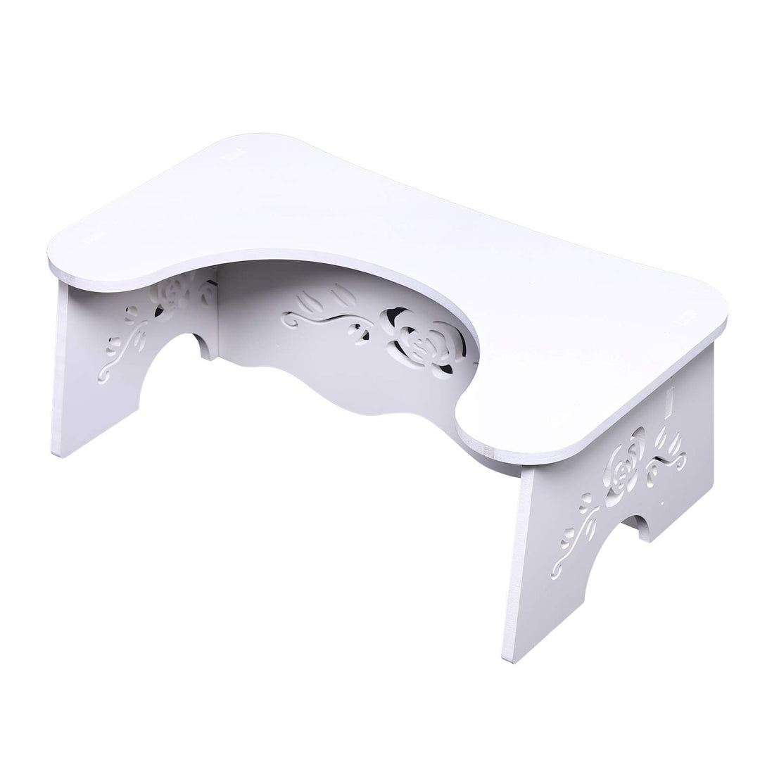 TFCFL Toilettenhocker, Anti-rutsch Tritthocker fr Badezimmer, Wei, Holzwerkstoff, Klassisch, WC Hock