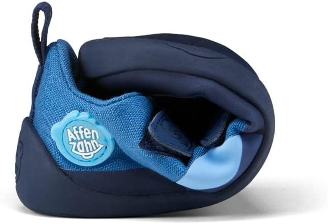 Affenzahn Barfussschuh Baumwolle Lucky Klettverschluss Vegan rutschfest Flexibel Reflektierend für d