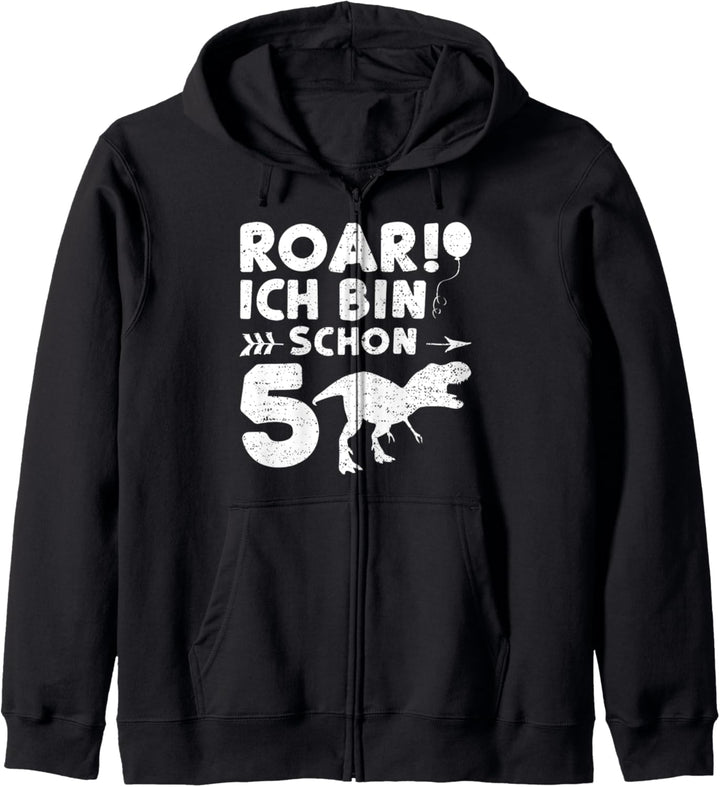 Roar Ich Bin Schon 5 - Dinosaurier Kapuzenjacke