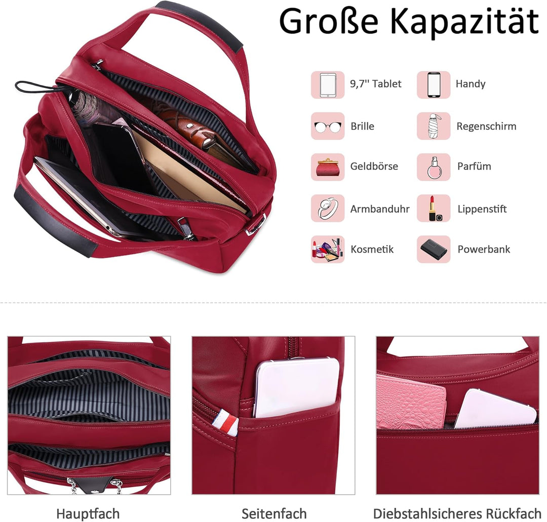 DORRISO Damen Umhängetasche Handtasche Mode Schultertasche Casual Umhängetaschen Reise Arbeit Lässig