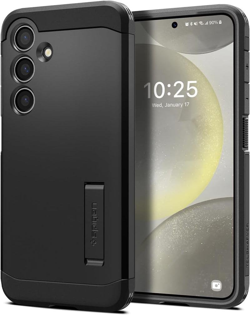 Spigen Tough Armor Hülle Kompatibel mit Samsung Galaxy S24 -Schwarz, Schwarz