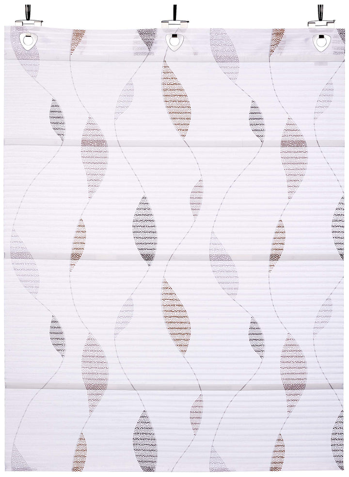 Home Fashion Magnetrollo Querstreifen Digitaldruck Paolo, Stein, 130 X 100 cm