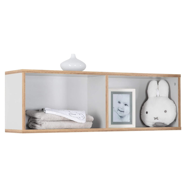 roba Wandregal 'Caro' passend zur Wickelkommode 'Caro', Hängeregal für Kinderzimmer, lichtgrau, Holz