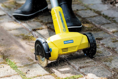 GLORIA Fugenreiniger WeedBrush | Elektrischer Fugenkratzer | Unkrautbürste | Zwischen Terrassenplatt