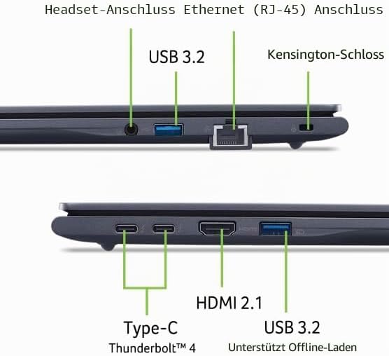 Acer TravelMate P4, TMP416-74-TCO, Ultrabook/Laptop, 16 Zoll WQXGA, Intel Core Ultra 7 255H, 64GB RA