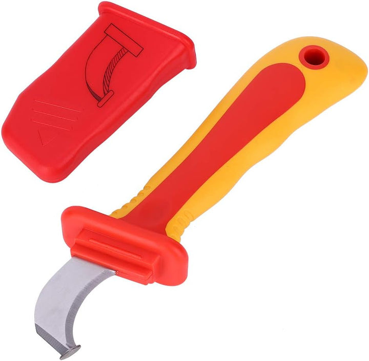 Elektriker Kabelmesser, 1000 V Isolierung Elektrikermesser, Griffe Abisolierzange mit Antimagnetisch