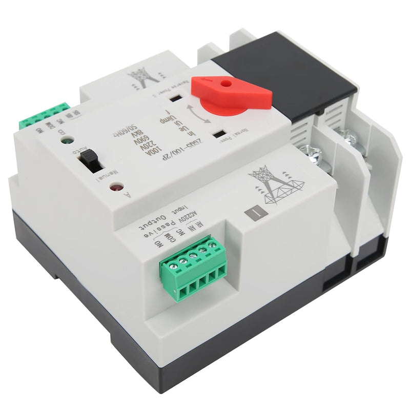 Dual Power Automatic Transfer Switch, Unterbrechungsfreier 2-Wege-Controller ZGQ5-100 / 2P 220-V-Din