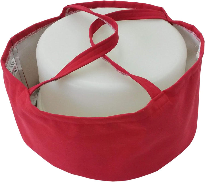 Biona Kuchentragetasche/Transportbox (Kuchen/Torten) bis Behälter ø 36 cm Höhe 20 cm, waschbar (rot)