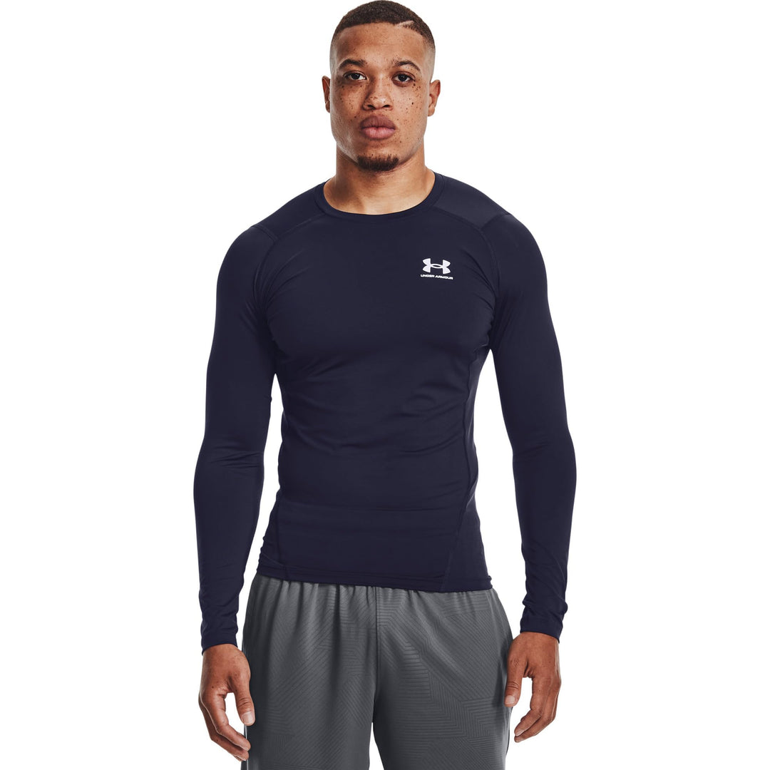 Under Armour HeatGear Kompressions-Langarm-T-Shirt für Herren Blau S Tall, Blau S Tall
